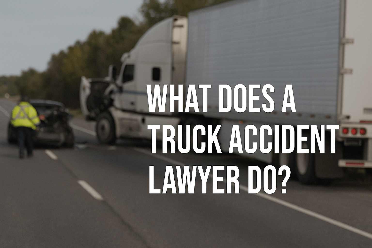 What does a truck accident lawyer do​