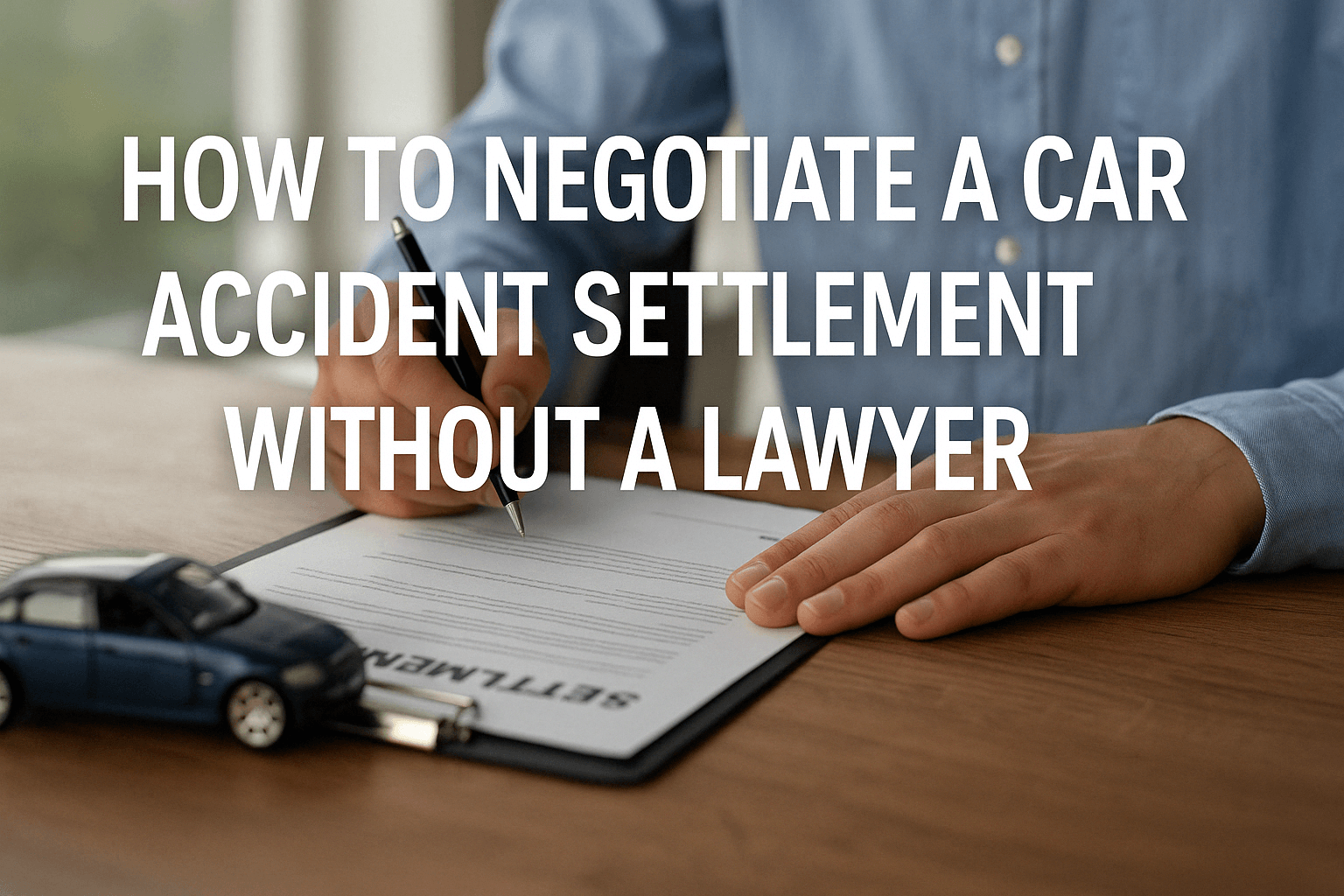 How to negotiate a car accident settlement without a lawyer​