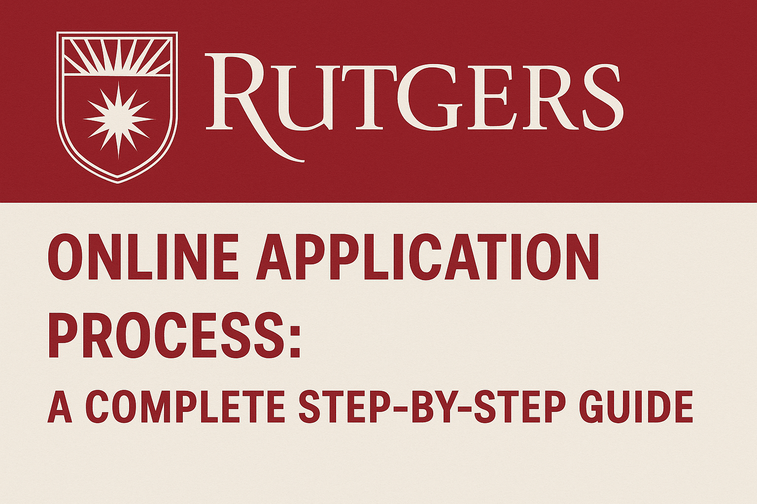 Rutgers University Online Application Process: A Complete Step-by-Step Guide
