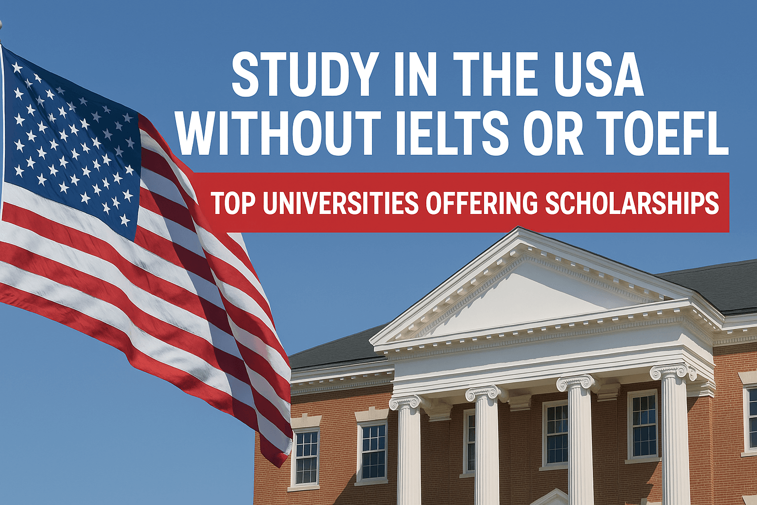 Study In The USA Without IELTS Or TOEFL: Top Universities Offering Scholarships